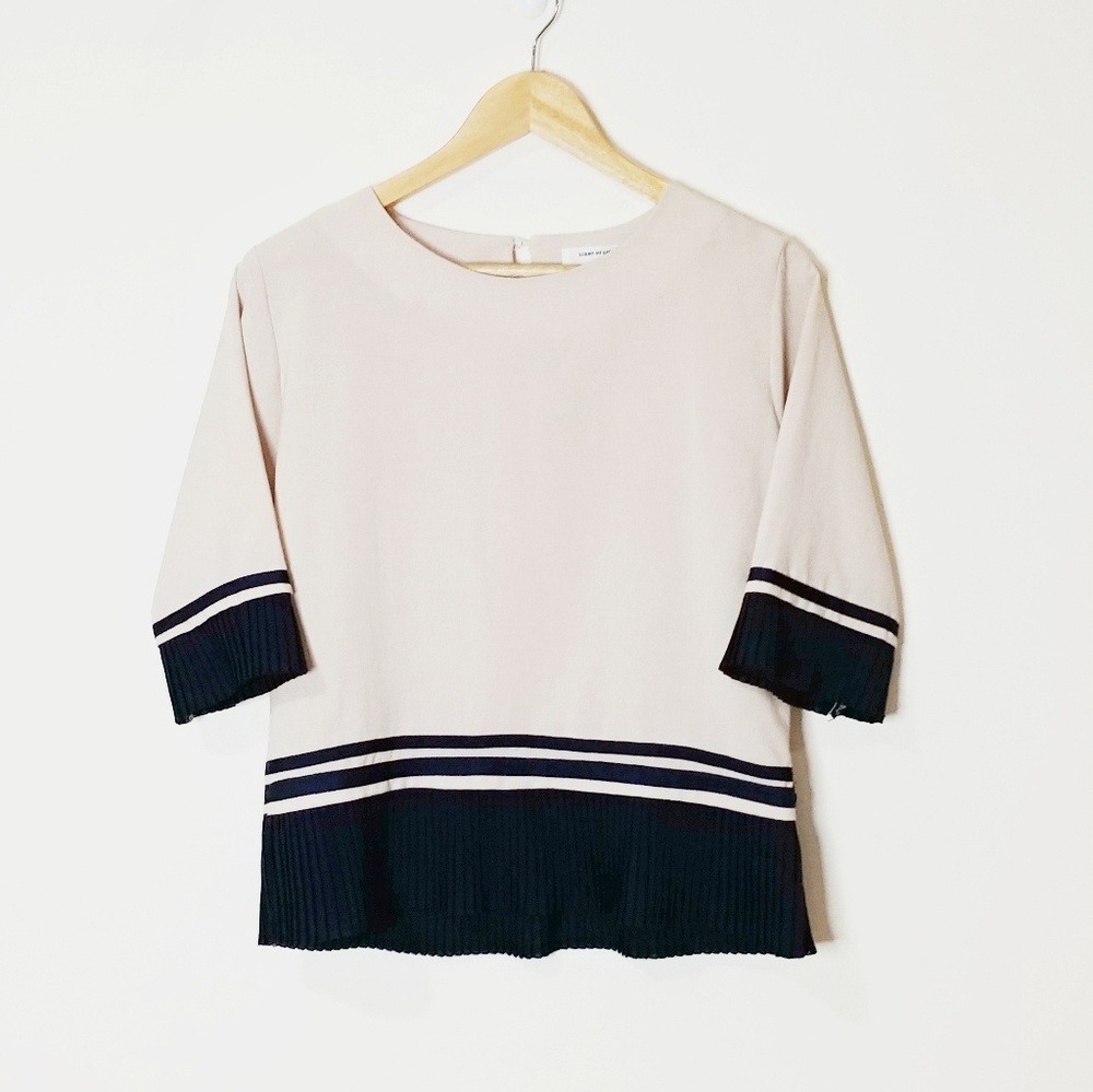 Light of Life Pleated Blouse Size Medium